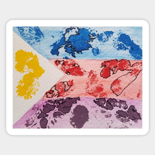 New Polyamory Pride Flag Sticker by etherealwonders